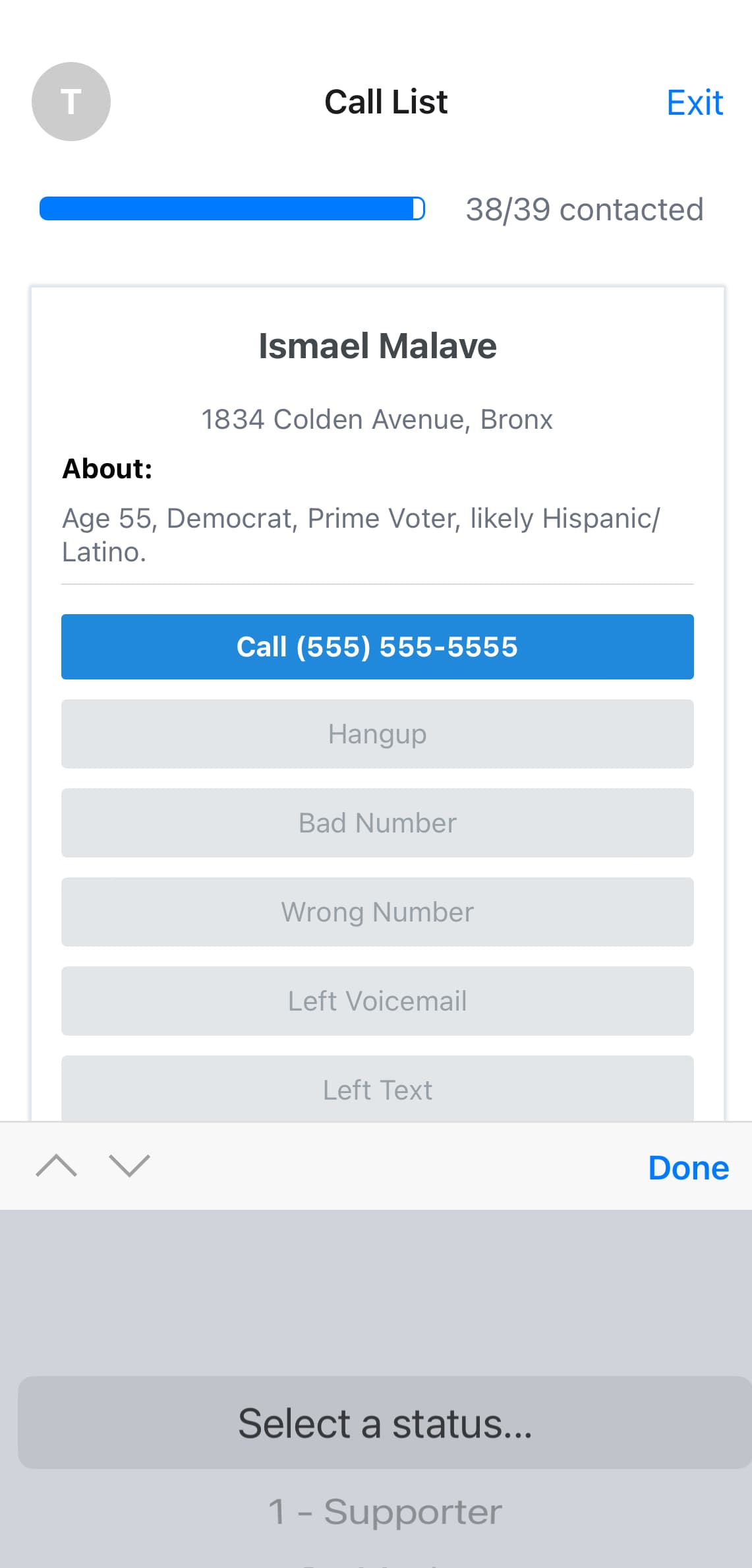 Mobile Dashboard